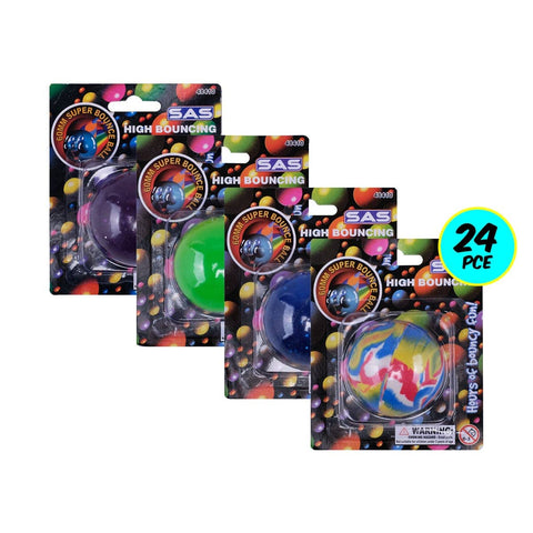 Darrahopens Occasions > Party & Birthday Novelties Party Central 24PCE Super Bounce Hand Balls High Quality Rubber 60mm