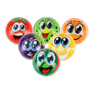 Darrahopens Occasions > Party & Birthday Novelties Party Central 36PCE Smiley Fruit Stress Balls High Quality Rubber Toy 6.3cm