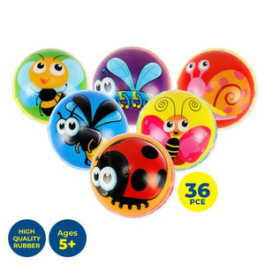 Darrahopens Occasions > Party & Birthday Novelties Party Central 36PCE Sweet Bugs Stress Balls High Quality Rubber Toy 6.3cm