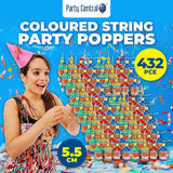 Darrahopens Occasions > Party & Birthday Novelties Party Central 432PCE Party Poppers Birthdays Celebrations Fun Exciting 5.5cm