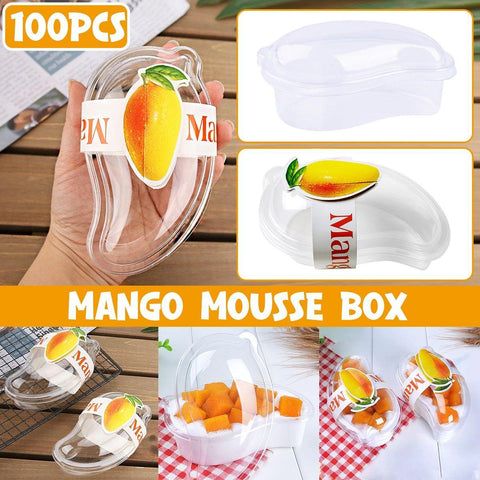 Darrahopens Occasions > Party & Birthday Novelties > Party Supplies 100PCS Clear Cake Boxes for Mousse Fruit Mango Layered Desserts Ice Cream Pastry