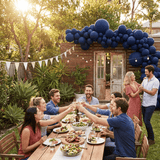 Darrahopens Occasions > Party & Birthday Novelties > Party Supplies 140PCS Dark blue Balloon Garland Kit Latex Balloon Arch Set for Birthday Wedding Party Decoration Dark blue Party Balloon Arch Kit with Multiple Sizes