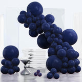 Darrahopens Occasions > Party & Birthday Novelties > Party Supplies 140PCS Dark blue Balloon Garland Kit Latex Balloon Arch Set for Birthday Wedding Party Decoration Dark blue Party Balloon Arch Kit with Multiple Sizes