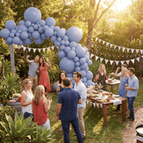 Darrahopens Occasions > Party & Birthday Novelties > Party Supplies 140PCS Grayish blue Balloon Garland Kit Latex Balloon Arch Set for Birthday Wedding Party Decoration Grayish blue Party Balloon Arch Kit with Multiple Sizes