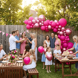 Darrahopens Occasions > Party & Birthday Novelties > Party Supplies 140PCS Rose red Balloon Garland Kit Latex Balloon Arch Set for Birthday Wedding Party Decoration Rose red Party Balloon Arch Kit with Multiple Sizes