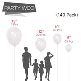 Darrahopens Occasions > Party & Birthday Novelties > Party Supplies 140PCS Transparent Balloon Garland Kit Latex Balloon Arch Set for Birthday Wedding Party Decoration Transparent Party Balloon Arch Kit with Multiple Sizes