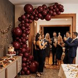 Darrahopens Occasions > Party & Birthday Novelties > Party Supplies 140PCS Wine red Balloon Garland Kit Latex Balloon Arch Set for Birthday Wedding Party Decoration Wine red Party Balloon Arch Kit with Multiple Sizes