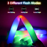 Darrahopens Occasions > Party & Birthday Novelties > Party Supplies 16PCS Foam Glow Sticks, Foam Light Up Sticks with 3 Modes Colorful Flashing, Glow Stick Bulk Party Pack, Glow in Dark Party Supplies, LED Foam Sticks Bulk for Wedding, Raves, Concert, Halloween