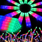 Darrahopens Occasions > Party & Birthday Novelties > Party Supplies 16PCS Foam Glow Sticks, Foam Light Up Sticks with 3 Modes Colorful Flashing, Glow Stick Bulk Party Pack, Glow in Dark Party Supplies, LED Foam Sticks Bulk for Wedding, Raves, Concert, Halloween
