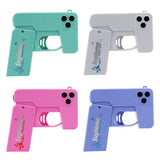 Darrahopens Occasions > Party & Birthday Novelties > Party Supplies 2 Pcs Blue Mini Foldable Phone Water Gun - Portable Dual-Nozzle Spray Toy for Summer Fun and Stress Relief