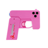 Darrahopens Occasions > Party & Birthday Novelties > Party Supplies 2 Pcs Pink Mini Foldable Phone Water Gun - Portable Dual-Nozzle Spray Toy for Summer Fun and Stress Relief