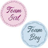 Darrahopens Occasions > Party & Birthday Novelties > Party Supplies 40 Pcs Gender Reveal Stickers Team Boy Girl Round Labels Blue Pink