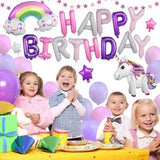 Darrahopens Occasions > Party & Birthday Novelties > Party Supplies 45-50 Pcs Happy Birthday 3D Unicorn Decoration Balloons Diy Decor Party Set - 02