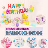 Darrahopens Occasions > Party & Birthday Novelties > Party Supplies 45-50 Pcs Happy Birthday 3D Unicorn Decoration Balloons Diy Decor Party Set - 07