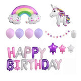 Darrahopens Occasions > Party & Birthday Novelties > Party Supplies 45-50 Pcs Happy Birthday 3D Unicorn Decoration Balloons Diy Decor Party Set - 07