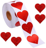 Darrahopens Occasions > Party & Birthday Novelties > Party Supplies 500 Heart Stickers – Valentine's Day Decoration – Heart-shaped Wall Stickers – Sticker Accessories for Birthdays, Parties and Special Occasions