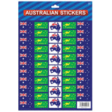 Darrahopens Occasions > Party & Birthday Novelties > Party Supplies Australian Flag Stickers – 4x A4 Sheets of Festive Stickers for Australia Day Celebrations