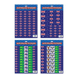 Darrahopens Occasions > Party & Birthday Novelties > Party Supplies Australian Flag Stickers – 4x A4 Sheets of Festive Stickers for Australia Day Celebrations
