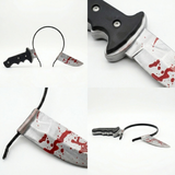 Darrahopens Occasions > Party & Birthday Novelties > Party Supplies Captain Jack Inspired Plug Dagger Headband: Safe and Lightweight PET Material, Classic Dual-Blade Design, Upgraded Sturdy Build, a Must-Have Pirate Accessory for Cosplay and Parties!/black In Australia - Darrahopens