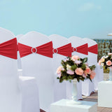 Darrahopens Occasions > Party & Birthday Novelties > Party Supplies Chair Covers - Pack of 5 - Christmas Chair Covers - Party Chair Covers - Premium Elastic Chair Cover Straps - Buckle Slider - Universal Elastic Chair Straps - Wedding - Ceremony - Banquet Decoration - Red