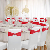 Darrahopens Occasions > Party & Birthday Novelties > Party Supplies Chair Covers - Pack of 5 - Christmas Chair Covers - Party Chair Covers - Premium Elastic Chair Cover Straps - Buckle Slider - Universal Elastic Chair Straps - Wedding - Ceremony - Banquet Decoration - Red