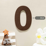 Darrahopens Occasions > Party & Birthday Novelties > Party Supplies Felt Birthday Banner Set with Interchangeable Numbers 0-9 Pom Pom Garland Pennant Flags Happy Birthday Decoration