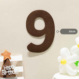 Darrahopens Occasions > Party & Birthday Novelties > Party Supplies Felt Birthday Banner Set with Interchangeable Numbers 0-9 Pom Pom Garland Pennant Flags Happy Birthday Decoration