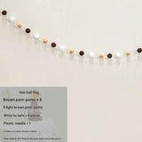 Darrahopens Occasions > Party & Birthday Novelties > Party Supplies Felt Birthday Banner Set with Interchangeable Numbers 0-9 Pom Pom Garland Pennant Flags Happy Birthday Decoration