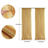 Darrahopens Occasions > Party & Birthday Novelties > Party Supplies Gold Sequin Backdrop Curtain Party Wedding Photo Booth Background Panel 8FT x 2FT