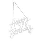 Darrahopens Occasions > Party & Birthday Novelties > Party Supplies Happy Birthday Letter LED Lights Romantic Neon Light Sign Acrylic Happy Birthday Decoration for Party Bar Warm White In Australia - Darrahopens