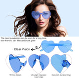 Darrahopens Occasions > Party & Birthday Novelties > Party Supplies Heart Shaped Sunglasses Set with Bracelet and Tattoo Stickers in Black for Bride to Be Accessories