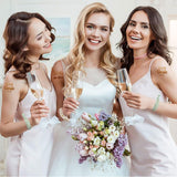 Darrahopens Occasions > Party & Birthday Novelties > Party Supplies Heart Shaped Sunglasses Set with Bracelet and Tattoo Stickers in Black for Bride to Be Accessories