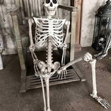Darrahopens Occasions > Party & Birthday Novelties > Party Supplies Life Size Halloween Skeleton with Movable Joints Full Body Scary Decoration for Party Haunted House