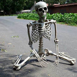 Darrahopens Occasions > Party & Birthday Novelties > Party Supplies Life Size Halloween Skeleton with Movable Joints Full Body Scary Decoration for Party Haunted House