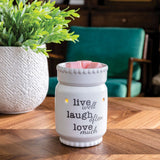 Darrahopens Occasions > Party & Birthday Novelties > Party Supplies Live Laugh Love Illumination Warmer - RRP $43.95 - Wholesale - OUT OF STOCK - PREORDERS OPEN - ARRIVING EARLY SEPTEMBER