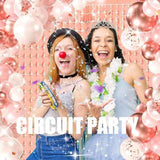 Darrahopens Occasions > Party & Birthday Novelties > Party Supplies Rose Gold 3D Shimmer Foil Fringe Square Cube Curtain (2 PCS) – 1m x 2m Self-Adhesive Metallic Backdrop for Birthdays, Weddings, and Party Wall Decor