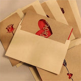 Darrahopens Occasions > Party & Birthday Novelties > Party Supplies Set of 6 Valentine's Day Envelopes - Valentine's Day and Mother's Day Cards - Hollowed Heart Flowers - Birthday Party Supplies - Wedding Invitations