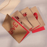 Darrahopens Occasions > Party & Birthday Novelties > Party Supplies Set of 6 Valentine's Day Envelopes - Valentine's Day and Mother's Day Cards - Hollowed Heart Flowers - Birthday Party Supplies - Wedding Invitations