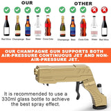 Darrahopens Occasions > Party & Birthday Novelties > Party Supplies Silver Champagne & Beer Spray Gun - Ultimate Party Starter & Drink Dispenser with Bottle Opener