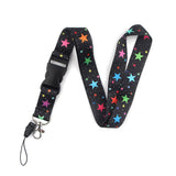 Darrahopens Occasions > Party & Birthday Novelties > Party Supplies Smooth Sunflower Stars Pattern Black Lanyard