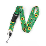 Darrahopens Occasions > Party & Birthday Novelties > Party Supplies Smooth Sunflower Stars Pattern Black Lanyard