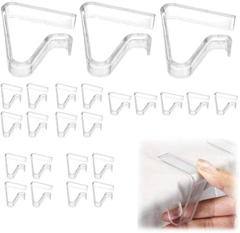 Darrahopens Occasions > Party & Birthday Novelties > Party Supplies Tablecloth Clips - Pack of 24 - Transparent Tablecloth Clips - Windproof Tablecloth Clips - Suitable for Weddings and Parties