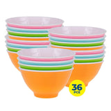 Darrahopens Occasions Party Central 36PCE Coloured Bowls Reusable Lightweight Durable High Quality