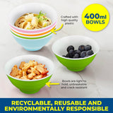Darrahopens Occasions Party Central 36PCE Coloured Bowls Reusable Lightweight Durable High Quality