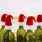 Darrahopens Occasions > Party Decorations 20PCS Red Hat Santa Cutlery Christmas Knife Bag Xmas Fork Holder Xmas Decoration