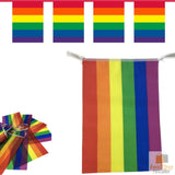 Darrahopens Occasions > Party Decorations 3.6m RAINBOW BUNTING FLAG Party Banner Birthday Market Stall Flags Decor Pride