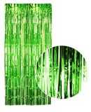 Darrahopens Occasions > Party Decorations Tinsel Curtain Foil Metallic Fringe Backdrop Party Door Decorations (200cm x 100cm) - Green