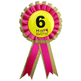 Darrahopens Occasions > Party Favours BIRTHDAY BADGE Party Favour Award Rosette Fancy Dress Girls Boys Childrens Kids -