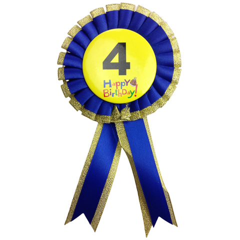 Darrahopens Occasions > Party Favours BIRTHDAY BADGE Party Favour Award Rosette Fancy Dress Girls Boys Childrens Kids -