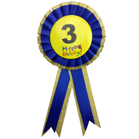 Darrahopens Occasions > Party Favours BIRTHDAY BADGE Party Favour Award Rosette Fancy Dress Girls Boys Childrens Kids -